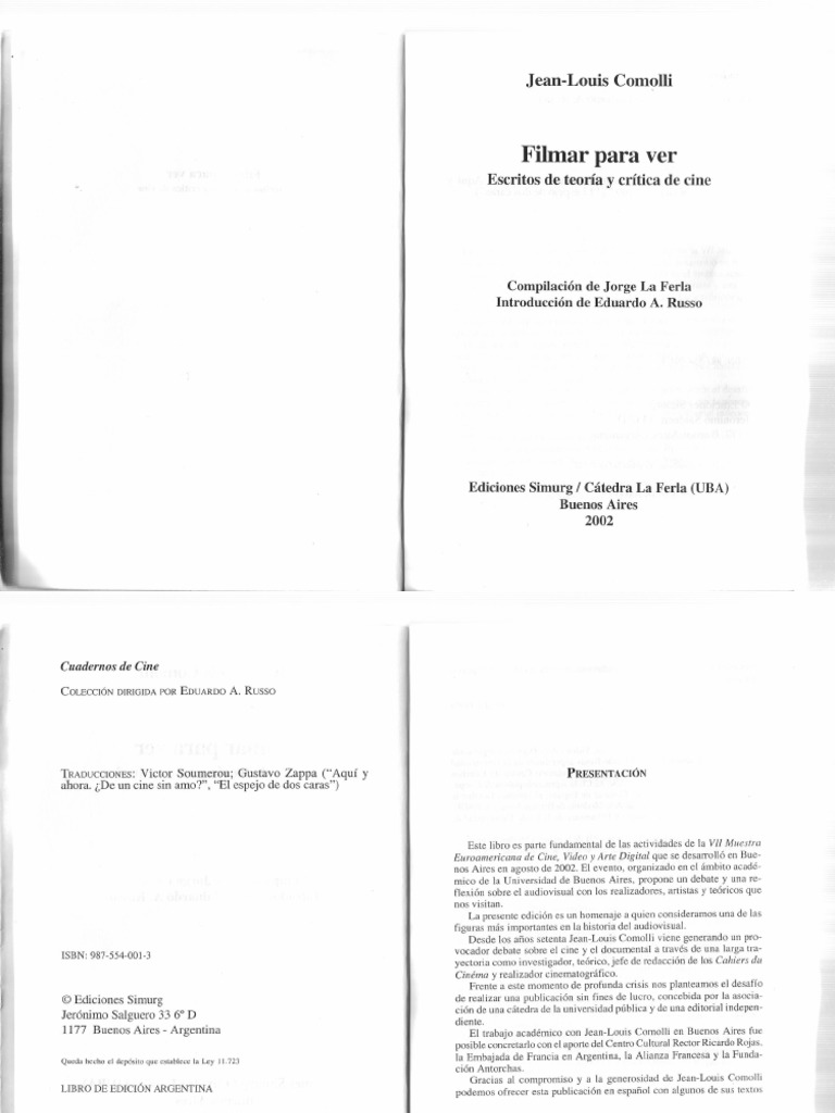 Comolli, Jean Louis Filmar para Ver PDF