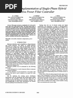 Design and Implementation of Single-Phase Hybrid Active Power Filter Controller-Libre