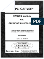 Dupli-Carver Owner-Operator Manual PDF