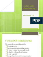 Contact Lens-Manufacturing: Greeshma - G