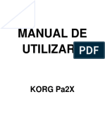 Manual de Utilizare in Limba Romana - Korg PA 2x Pro PDF