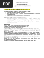 Texto Conteúdo Programático 2016