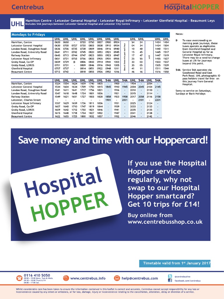 UHL Hospital Hopper 010117 PDF