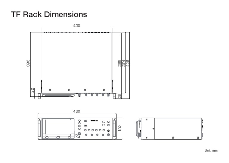 TF Rack Dimensions in mm | PDF