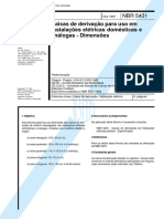 NBR 05431 PB 23 - Caixas de Derivacao para Uso em Instalacoes Eletricas Domesticas E Analogas - D PDF