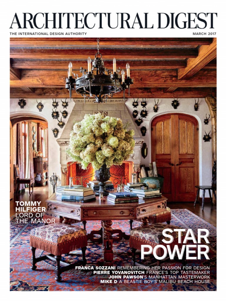 Architectural Digest USA 2017 03, PDF, Arts (General)