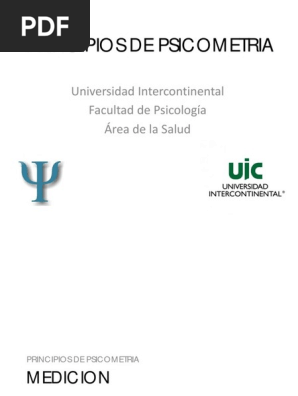 Principios De Psicometria Dispersión Estadística Validez - 