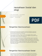 Kewirausahaan Sosial Dan Teknologi