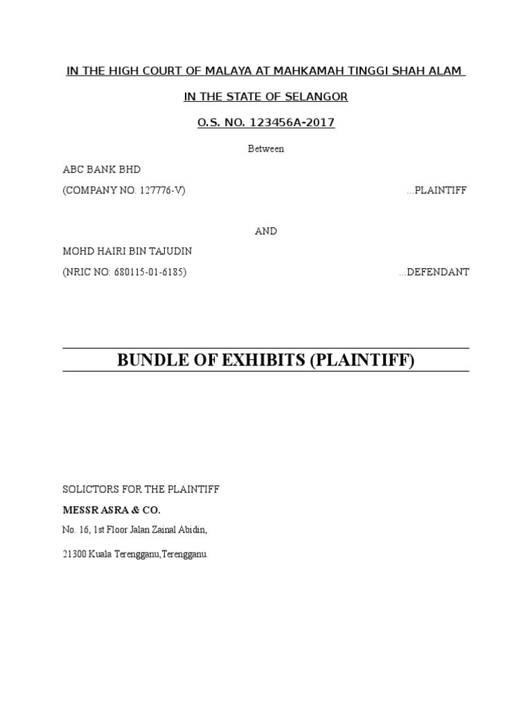 Bundle Of Exhibit Private Law Social Institutions