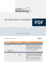 ISO 27001 2013 Vs ISO 20000 2011 Matrix EN PDF