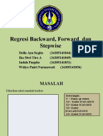 Regresi Backward, Forward Dan Stepwise