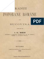 (1895) Simion Florea Marian (1847-1907) - Traditii Poporane Romane Din Bucovina