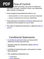 Control Statements