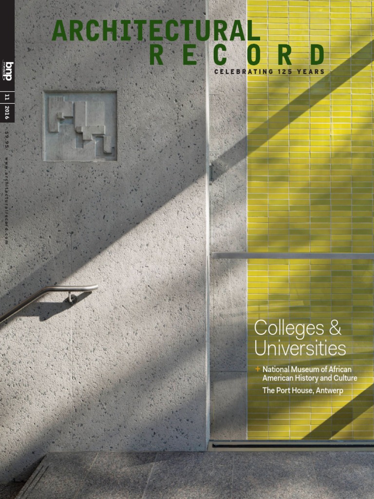 Architectural Record November 2016 Mail University Of - 
