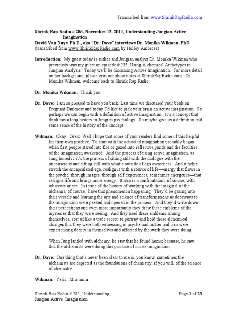 Understanding Jungian Active Imagination Download Free PDF Carl