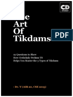 The Art of Tikdams For IAS Prelims