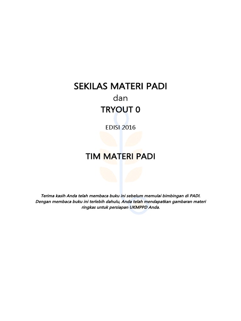 Materi Ukmppd Padi Pdf Download File Guru