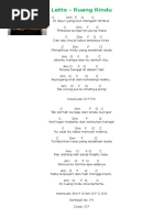 Lirik Lagu Rindu Purnama | PDF | Seni & Disiplin Bahasa | Seni