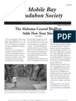 Fall 2009 Mobile Bay Audubon Society Newsletters  