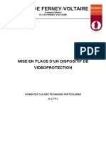 Marché Public Videosurveillance CCTP PDF