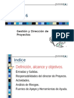 Tema 6: Gestión y Dirección de Proyectos