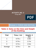 Module 1: Force and Motion: Activity No. 2