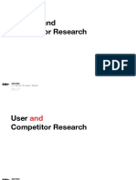 UX User and Competitor Research: DIG103A
