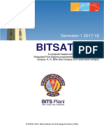BITSAt 2017 Brochure