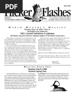 Download March 2006 Flicker Flashes Birmingham Audubon Society Newsletter   by Birmingham Audubon Society SN33846092 doc pdf