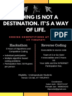 Coding Is Not A Destination. It'S A Way of Life.: Coding Competitions at Anfang Iit Tirupati