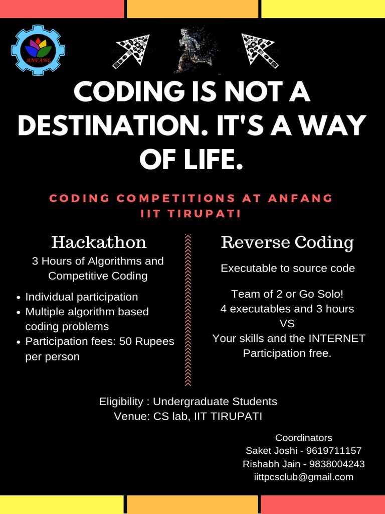 IIT Tirupati Coding Competition 2023 | PDF