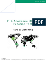 Part 3 Listening PTEA Practice Test