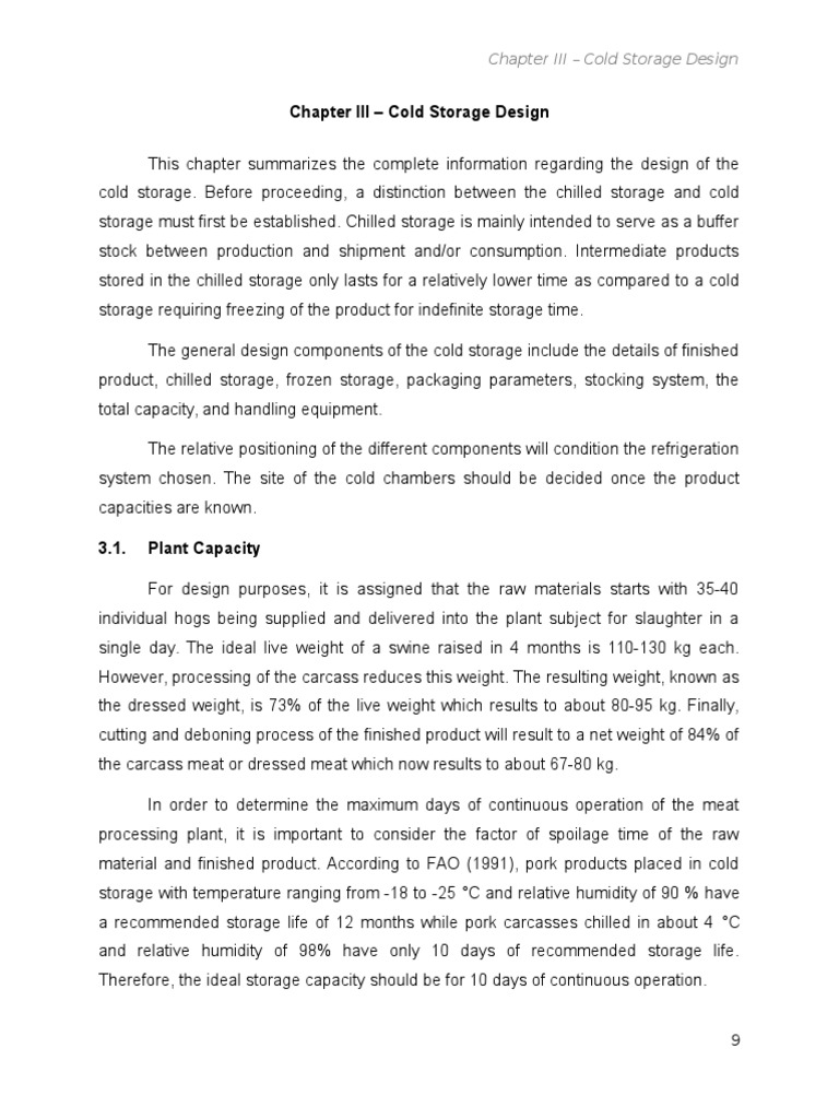 Chapter III - Cold Storage Design | PDF | Forklift | Truck
