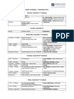 MoF 2016 Orientation Schedule