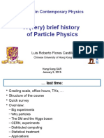 A (Very) Brief History of Particle Physics: Topics in Contemporary Physics