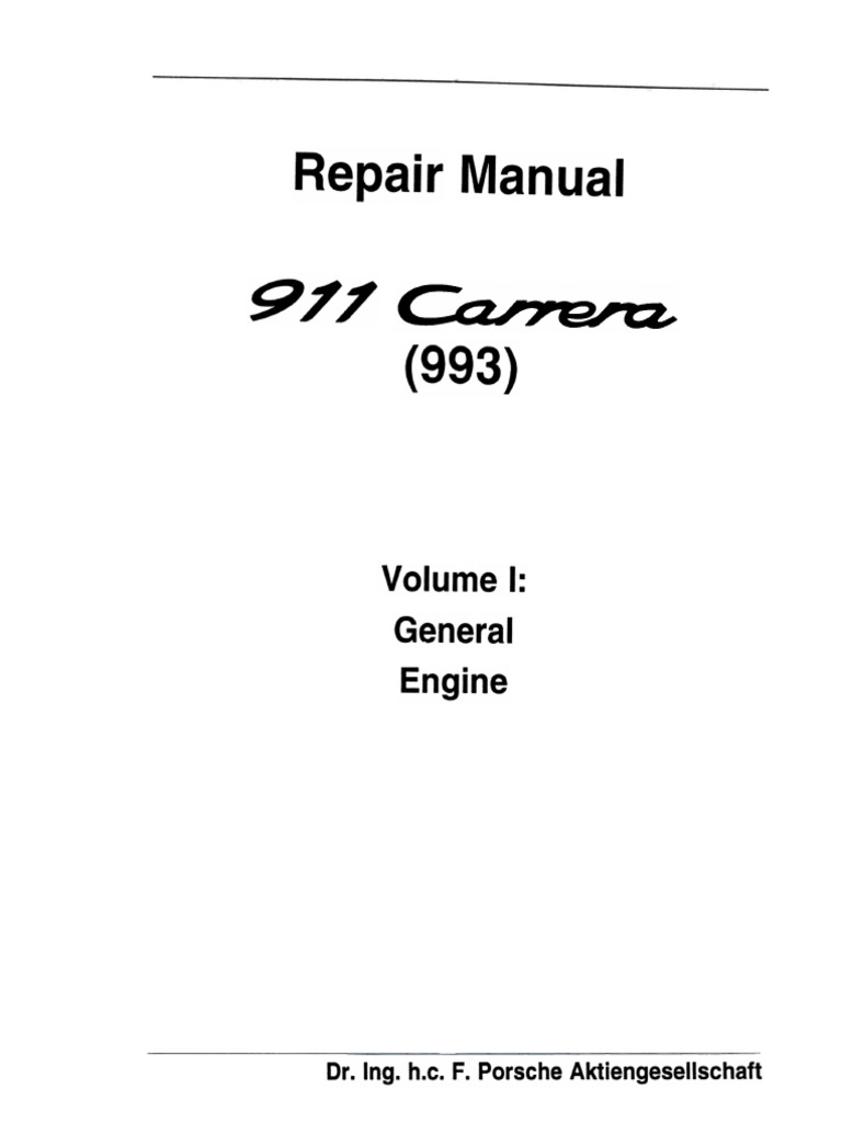 Porsche 993 Workshop Manuals | Transmission (Mechanics) | Manual  Transmission