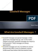 Goodwill Messages