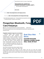 Pengertian Bluetooth, Fungsi Dan Cara Kerjanya - Pengertian Apapun PDF