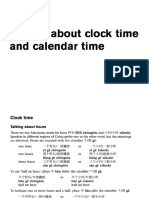 Clock Time&Calendar Time