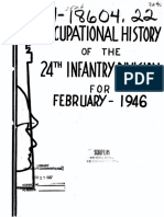 Xoccupational History of The 24th Infantry Division For Feb-June 1946 PDF