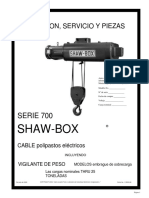 Manual Shaw-Box SERIE 700.en - Es PDF