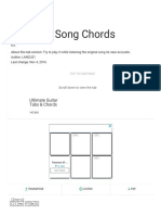 One Last Song Chords (Ver 2) by A1 @