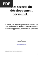 Les Secrets Du Développement Personnel