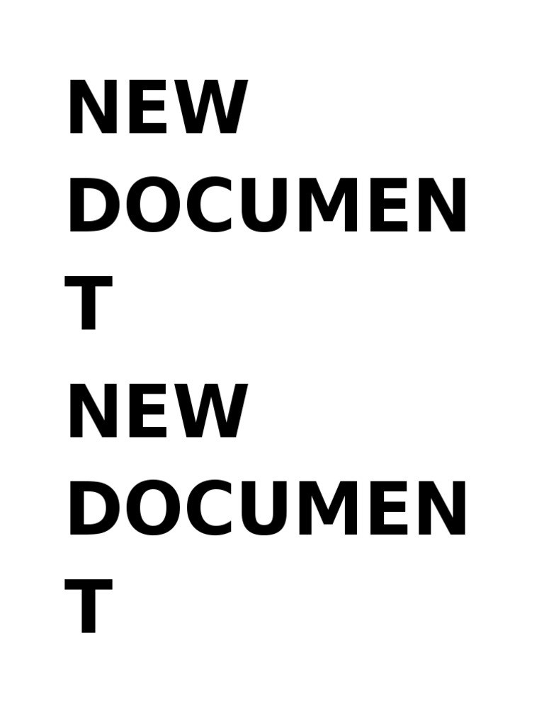 New Document Overview | PDF