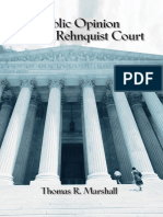 Public Opinion and The Rehnquist Court - Marshall, Thomas R. (Author)