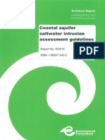 Coastal Aquifer Saltwater Intrusion Guidelines