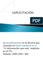 Explicitacion