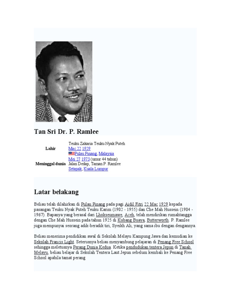 P Ramlee Pdf