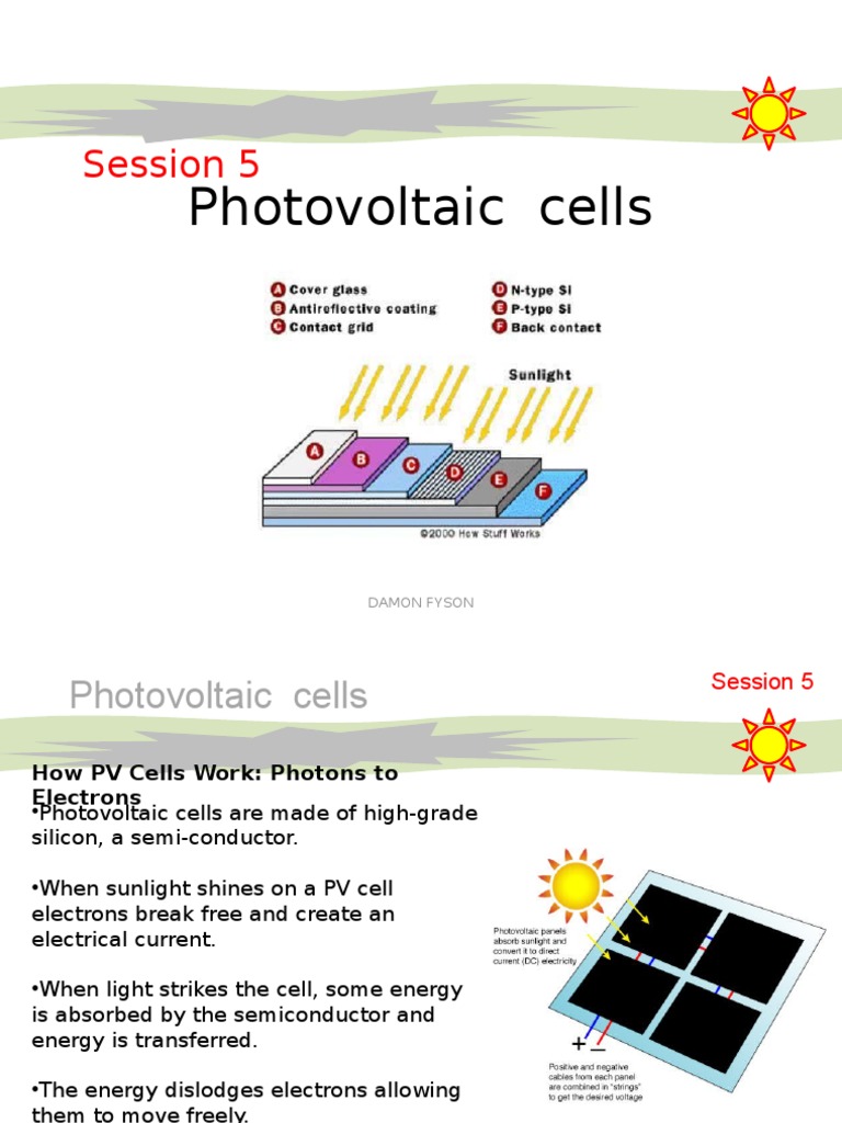 PV Cells: How Photons Create Electron Flow | PDF | Solar Cell ...
