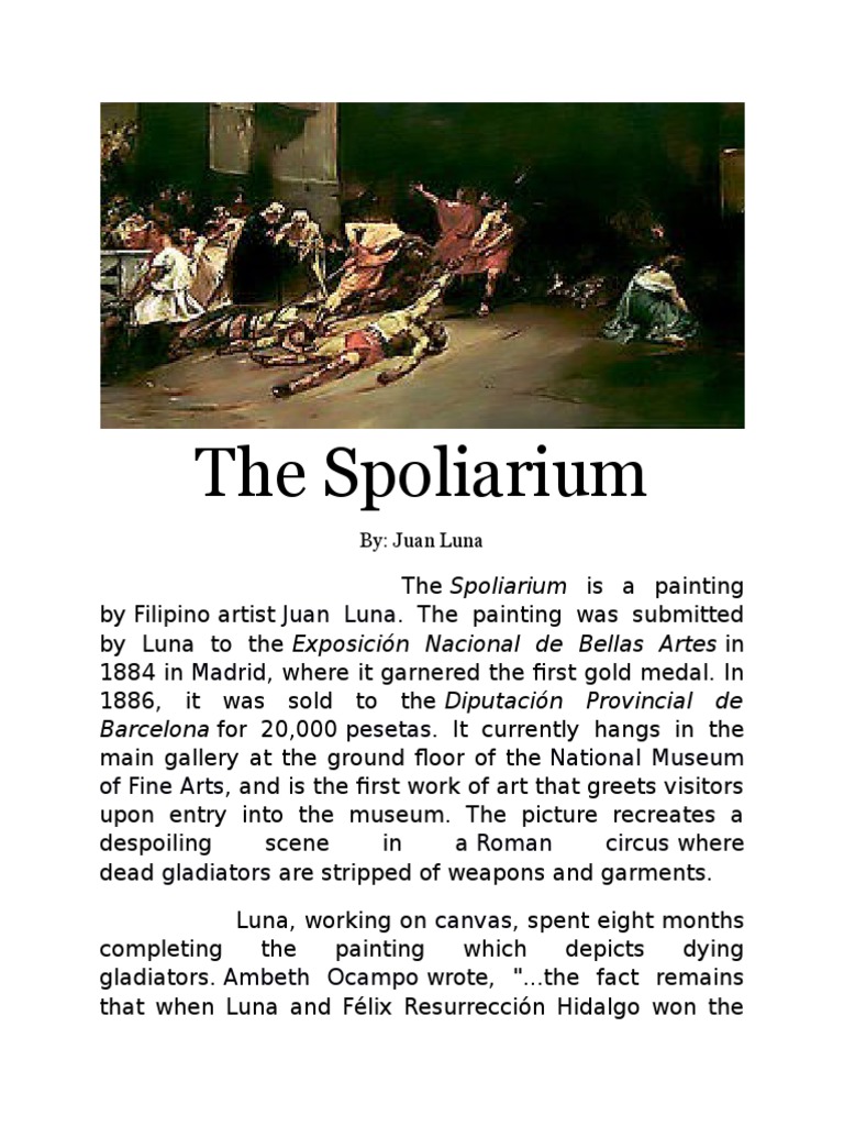 The Spoliarium PDF Art Media Philippines